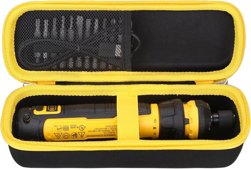 worfty Case for DEWALT Cordless Screwdriver with FLEXDRIVE Control and Screwdriving Bits DWHT66719 - Travel Protective Carrying Storage Bag (Black) - Image 1